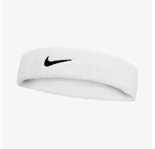 Пов'язка на голову NIKE SWOOSH CLASSIC HEADBAND WHITE/BLACK OSFM